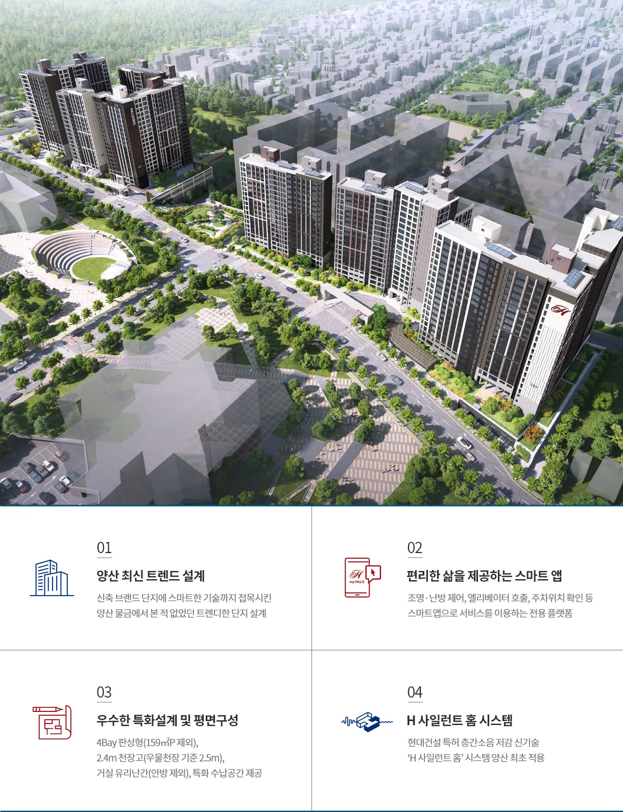 힐스테이트 양산더스카이 공식 조감도와 사업 주요 내용